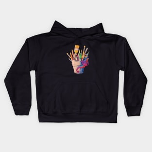 Art supplies dragon Kids Hoodie